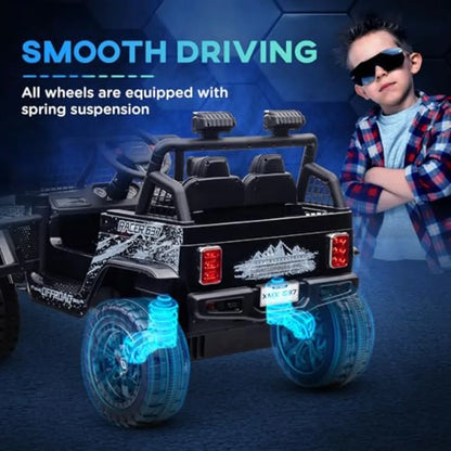 Premium 12V Kids Ride-On Truck Car w/ Parent Remote(Age: 4+)