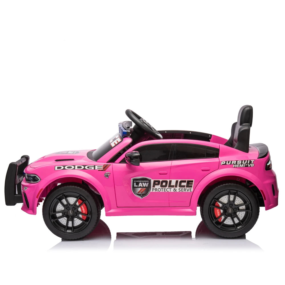 🚔 Dodge Charger 12V Kids Ride-On Police Car w/ Remote & Lights