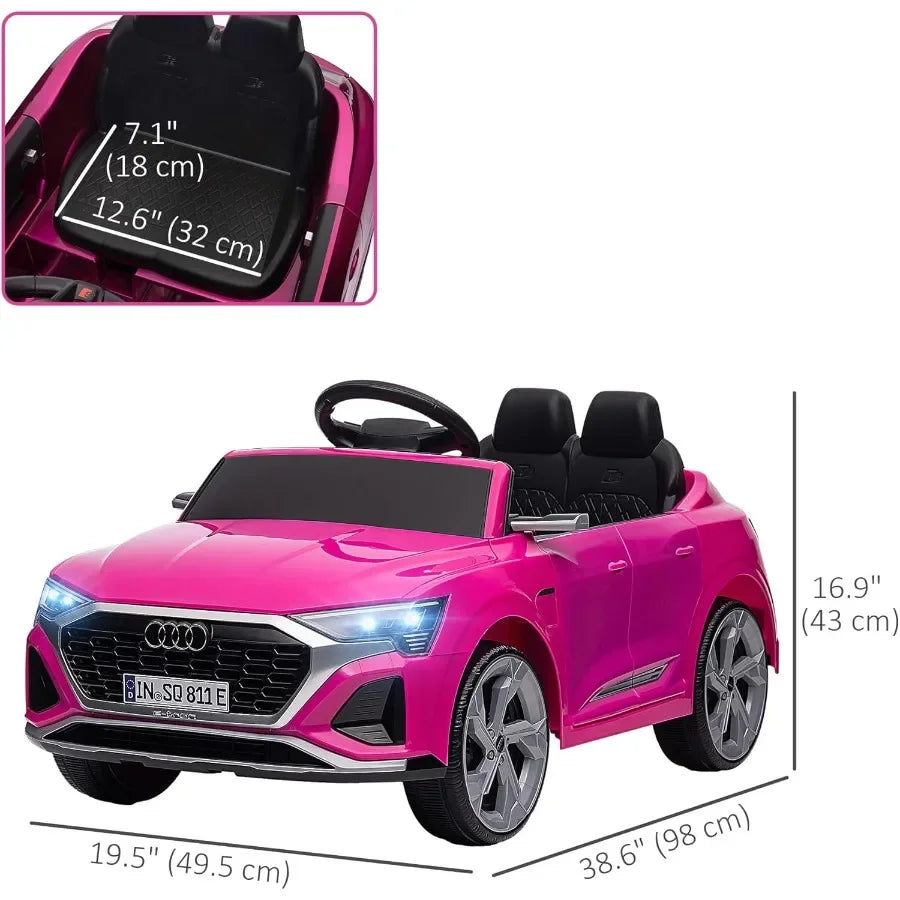 Licensed Audi Q8 e-tron Sportback 12V Ride-On Car | Remote Control | Kids Rider