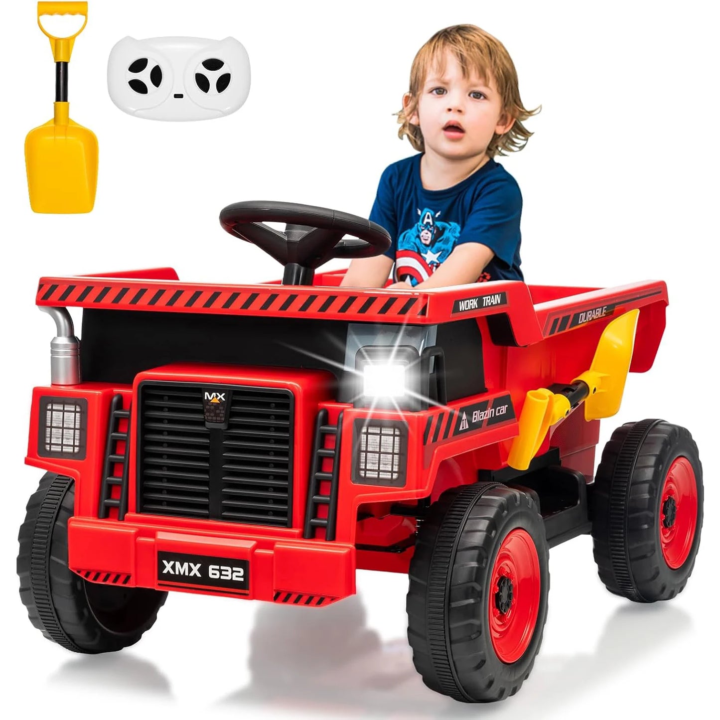 12V Kids Ride-On Dump Truck w/ Remote & Electric Bed | Kids Rider