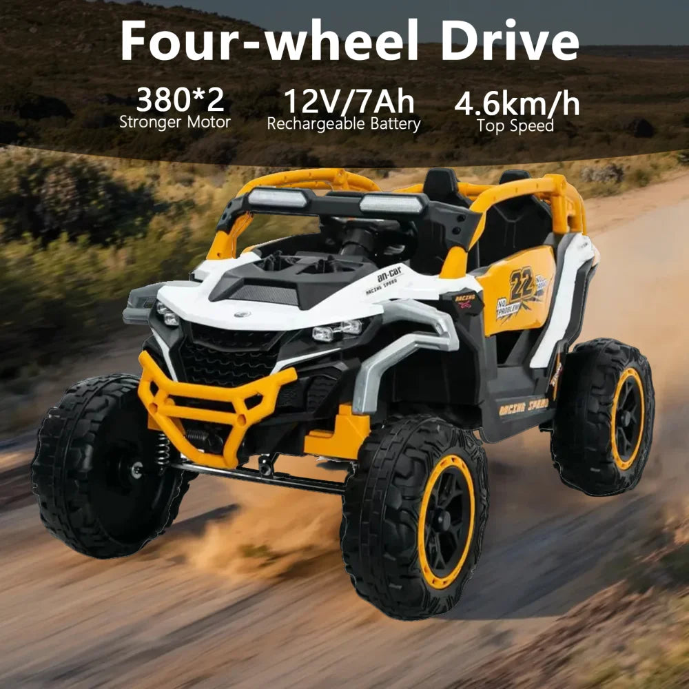 12V 2-Seater Kids Ride-On UTV Truck with Parent Remote | (4-12 Years Age)