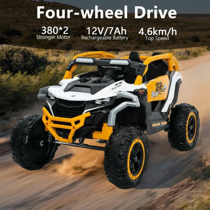 12V 2-Seater Kids Ride-On UTV Truck with Parent Remote | (4-12 Years Age)