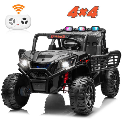 24V XL 2-Seater Kids Ride-On UTV 4WD w/ Remote | Off-Road UTV w/Long-Endurance Battery Power