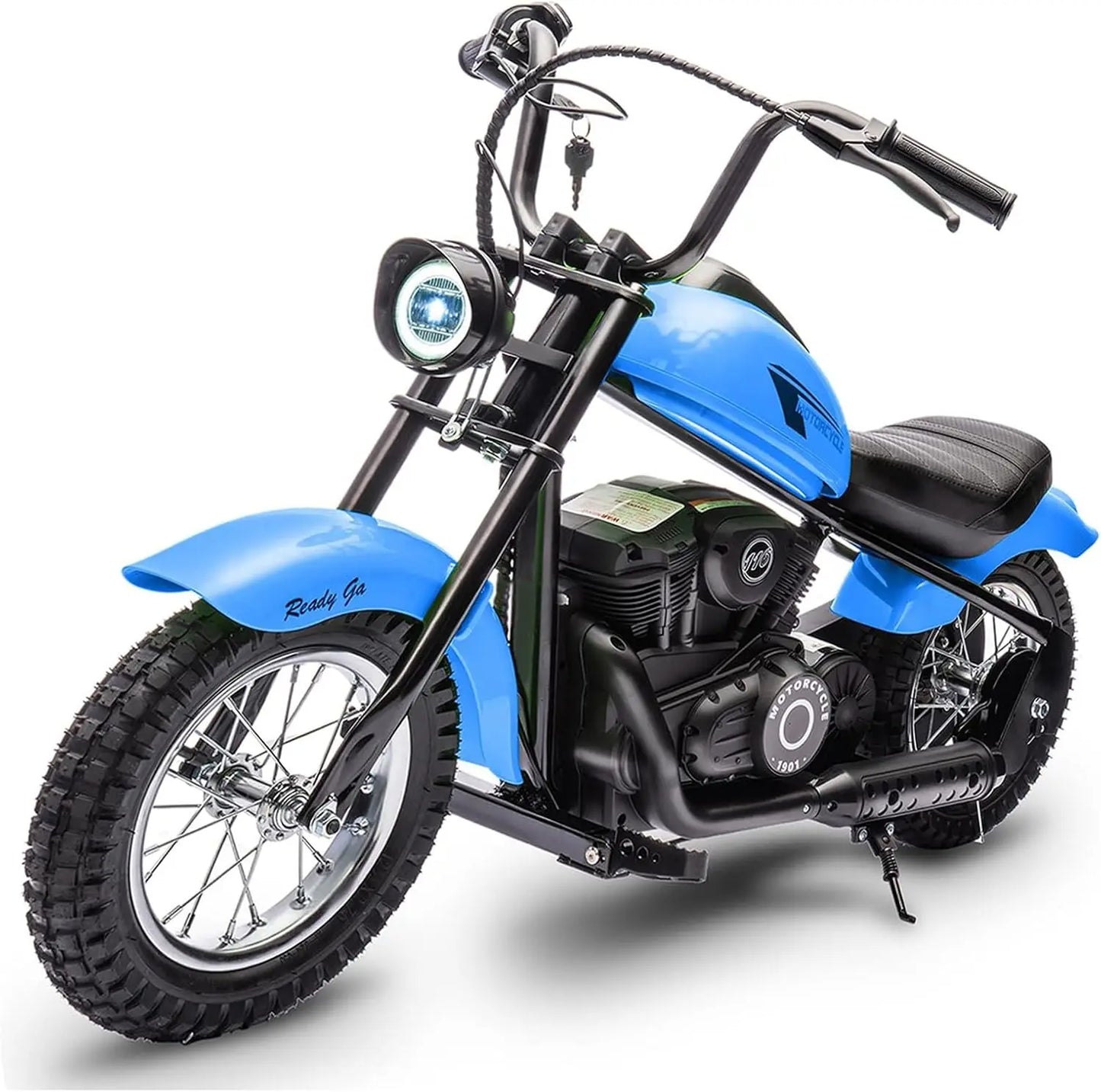 24V 250W Kids Electric Dirt Bike 2-Speed w/LED Light & Leather Seat | Electric Motorcycle for Kids