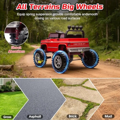 24V Kids Ride-On Truck Car w/ Steel Frame & Dual 200W Motors(Age: 3 to 10Y)