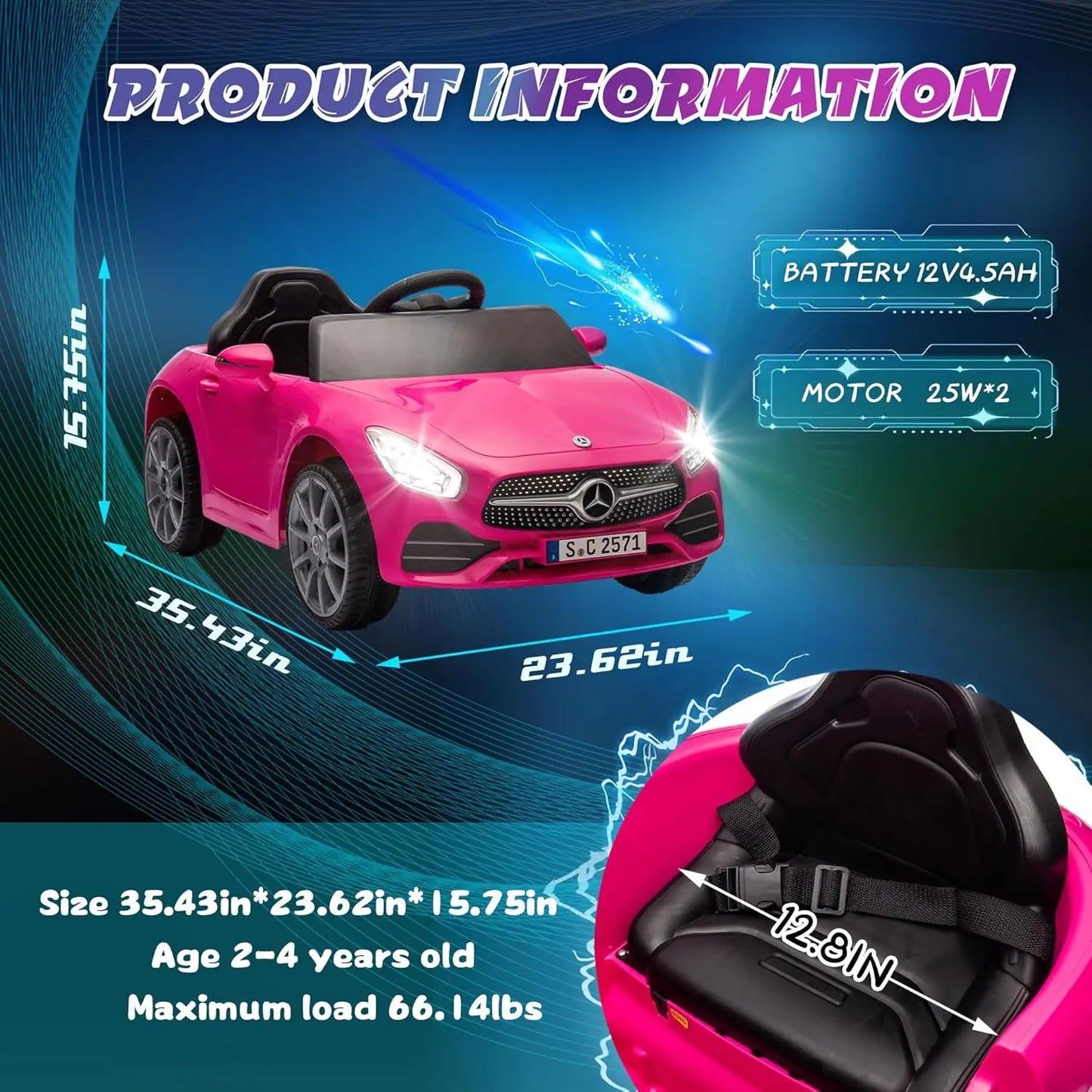 Mercedes-Benz CLS 350 12V Kids Ride-On Truck | 1-Seater