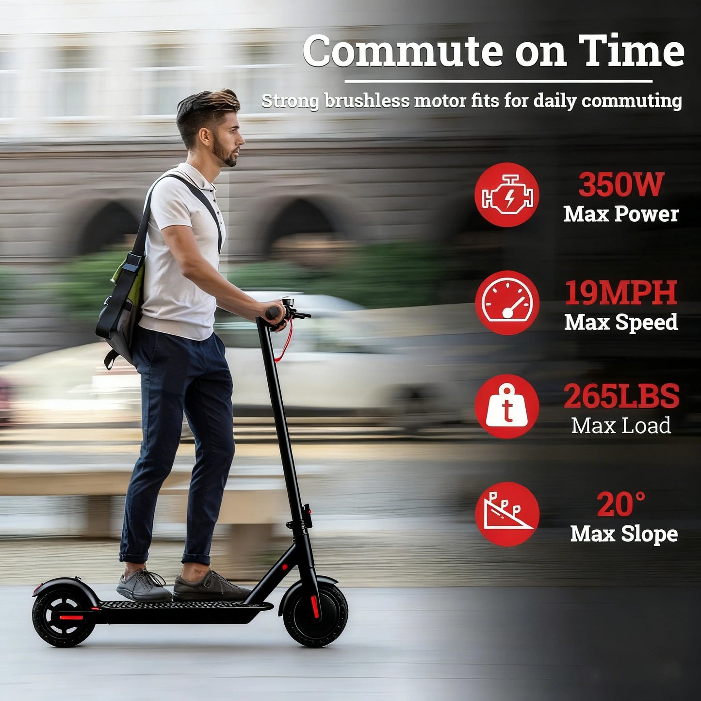 Foldable Electric Scooter | Long Range Commuter Portable Scooter | Kids Rider