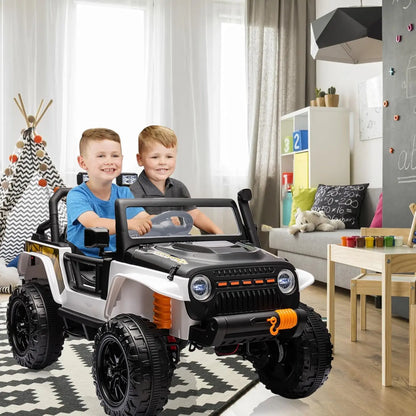 24V - 2 Seater Ride On Truck/Jeep for Kids | 4WD Battery Powered Jeep for Children
