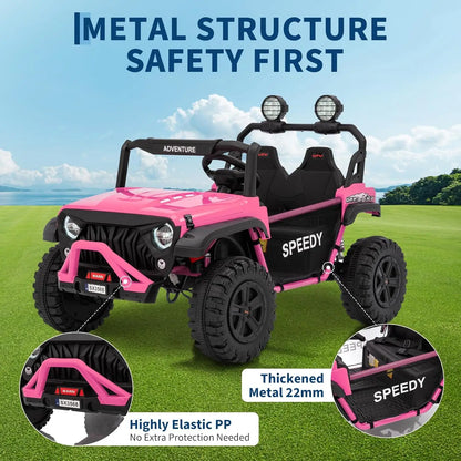 24V 2-Seater Kids Ride-On Truck w/ Remote & Bluetooth | (Age: 3 to 8 Yeras)