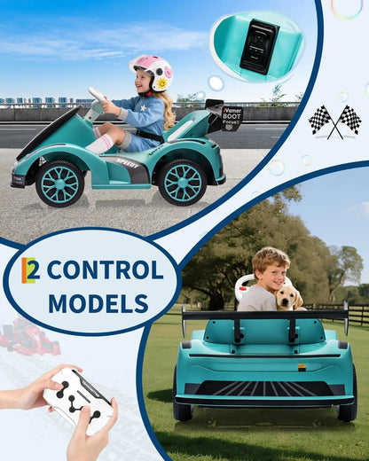 6V Kids Electric Drift Kart with Remote & LED Lights | Kids Rider(Age : 3-6)