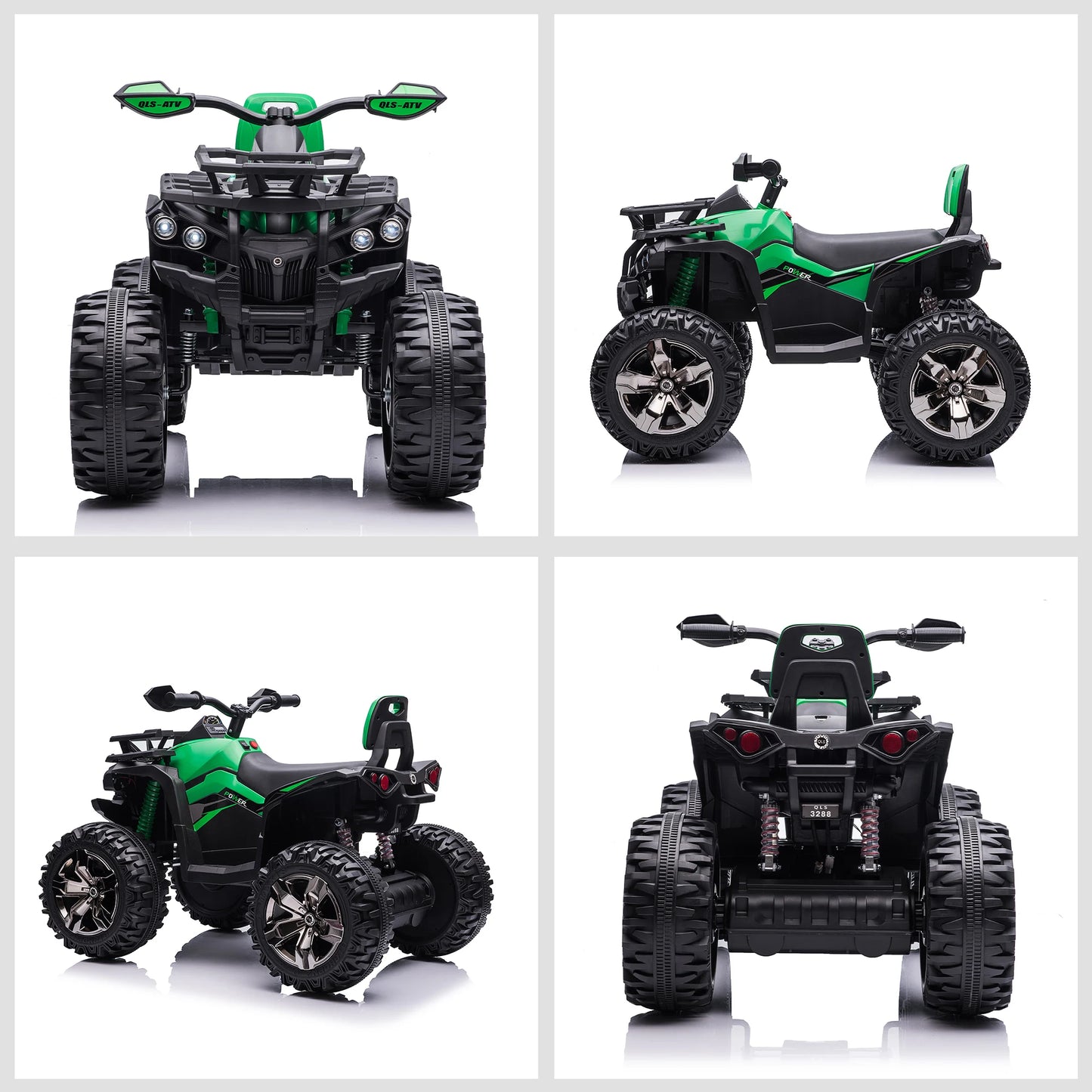 12V Kids Ride-On ATV Quad 4-Wheeler with Real Lights & Music | Kids Rider
