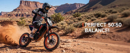 QRONGE X1 Spark 60V - 4500W Electric Dirt Bike for Teens & Adults | 50MPH w/Fat Tire Electric Motorcycle