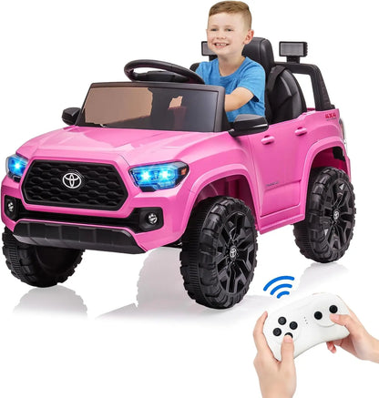 12V Toyota Kids Ride-On Truck w/ Remote, LED & 3 Speeds