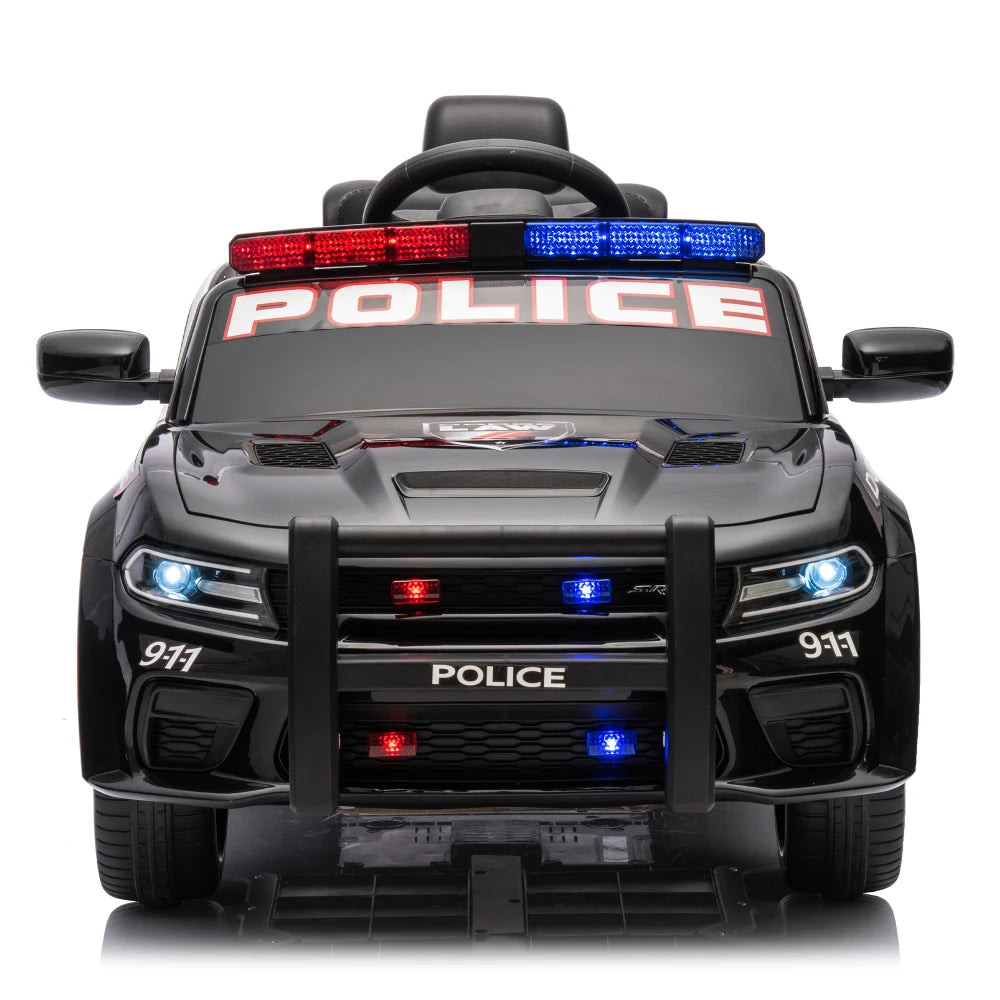 🚔 Dodge Charger 12V Kids Ride-On Police Car w/ Remote & Lights
