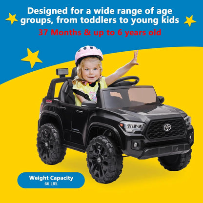 12V Toyota Kids Ride-On Truck w/ Remote, LED & 3 Speeds