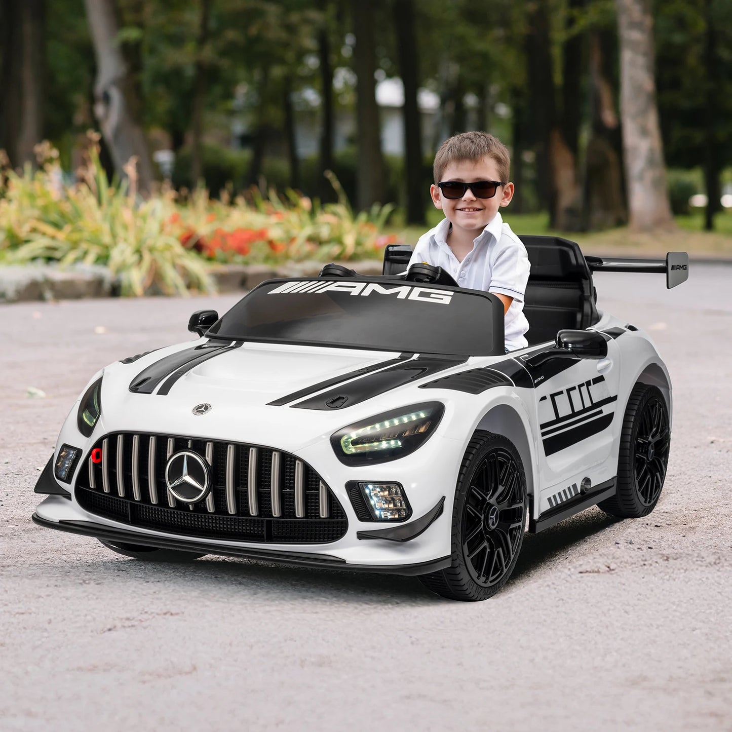Mercedes-Benz GT3 12V Kids Ride-On Car w/ Remote | 1-Seater