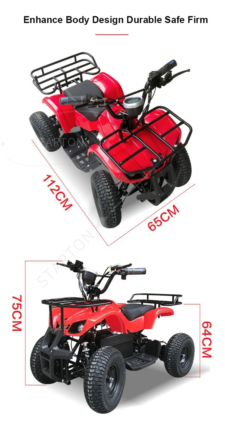 Newest 2026 48V Electric Mini Quad ATV 4-Wheeler for Big Kids & Adults | Top Selling