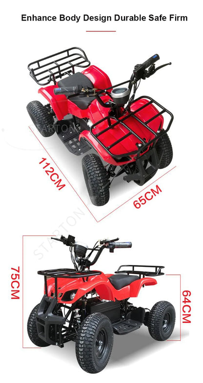 Newest 2026 48V Electric Mini Quad ATV 4-Wheeler for Big Kids & Adults | Top Selling