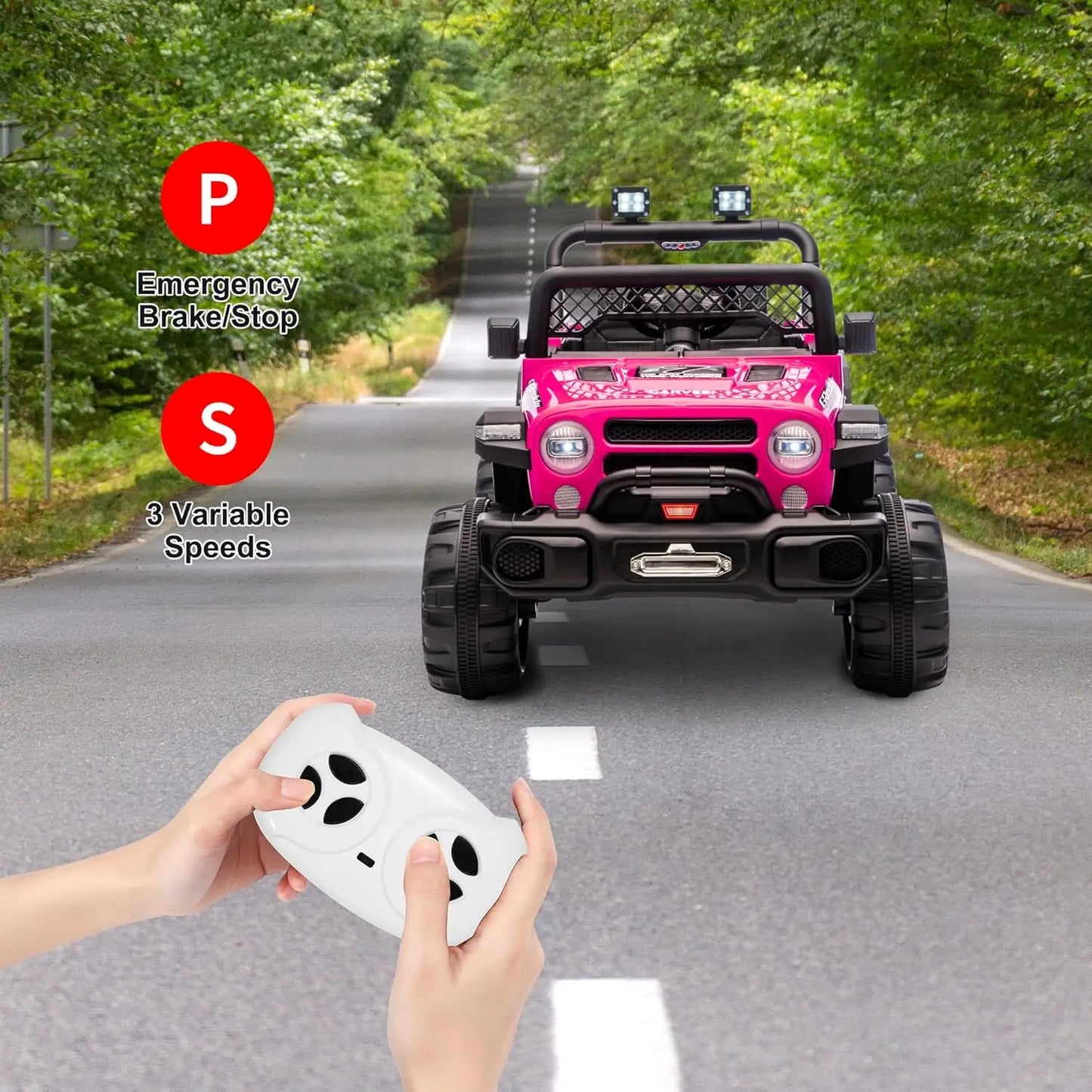 12V Kids Ride-On Jeep | 2 Seater, Parent Remote & LED Lights | Kids Rider