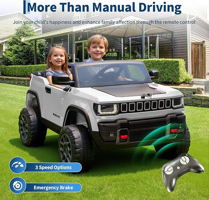 Licensed 24V Kids Ride-On Truck | 2-Seater Electric Truck for Big Kids (4–10 Years)
