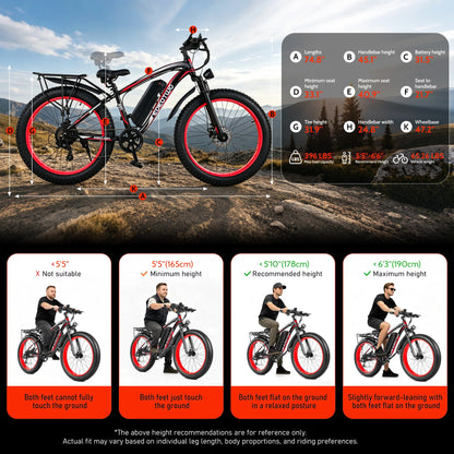 EOEOTWO Heavy-Duty E-Bike | 400 lbs Capacity | 65Nm Torque, 5 Riding Modes | Kids Rider