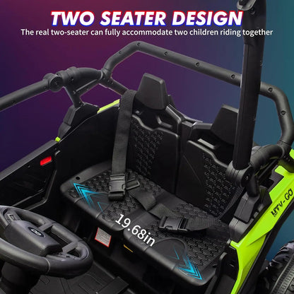 24V 4WD 2-Seater Kids Ride-On UTV W/ Parent Remote Control(Age: 3 to 10Y)