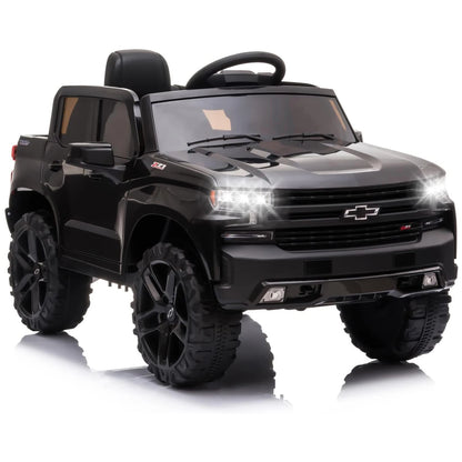 Chevrolet Silverado 12V Kids Ride-On Truck w/ Remote & Bluetooth