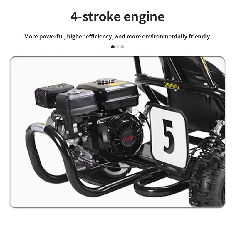 196cc Adult High-Speed Go Kart | 6.5HP Off-Road Go Kart for Adults | Off-Road Adventure