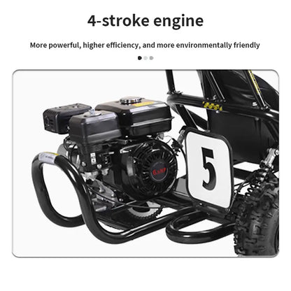 196cc Adult High-Speed Go Kart | 6.5HP Off-Road Go Kart for Adults | Off-Road Adventure