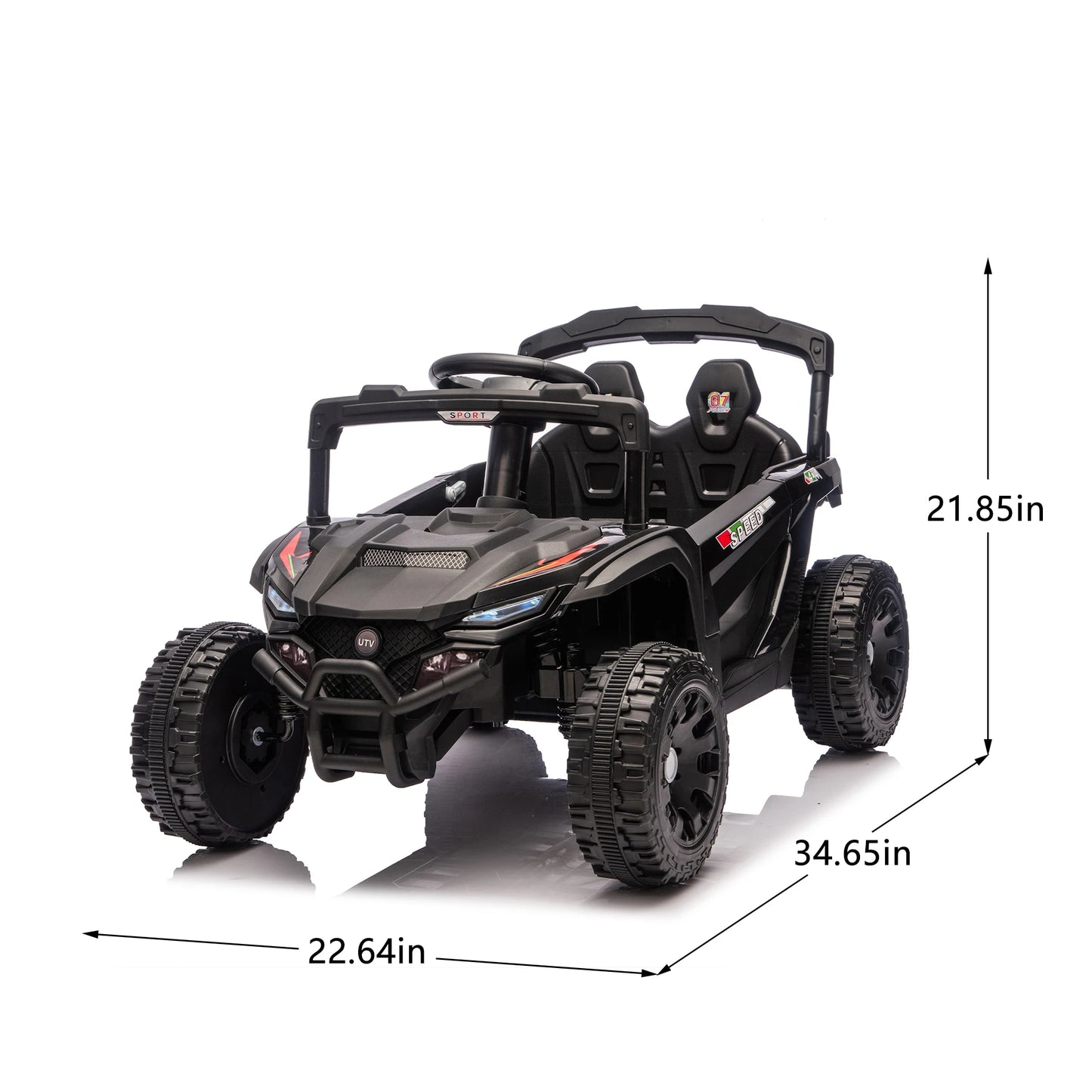24V Kids UTV | Dual 80W Motors, Suspension & Remote | Kids Rider