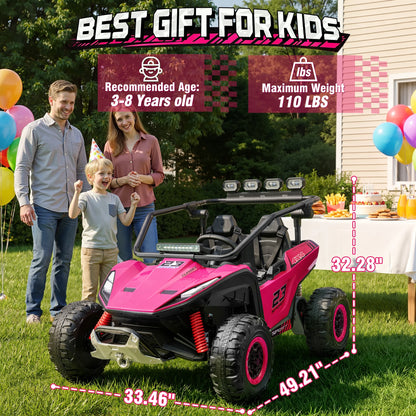 24V 4WD 2-Seater Kids Ride-On UTV Buggy w/ Remote | Kids Rider