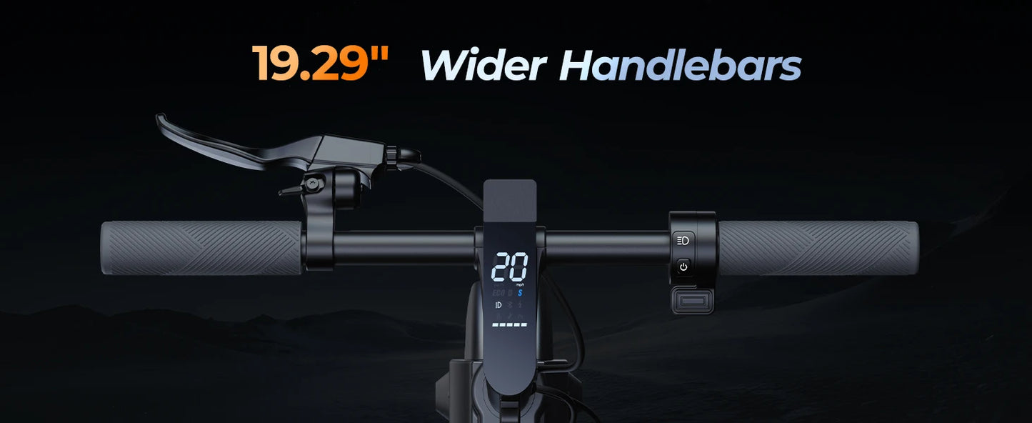 E8-10 Foldable Electric Scooter for Adults | 20 MPH & 40-Mile Range |1000W Peak | Kids Rider