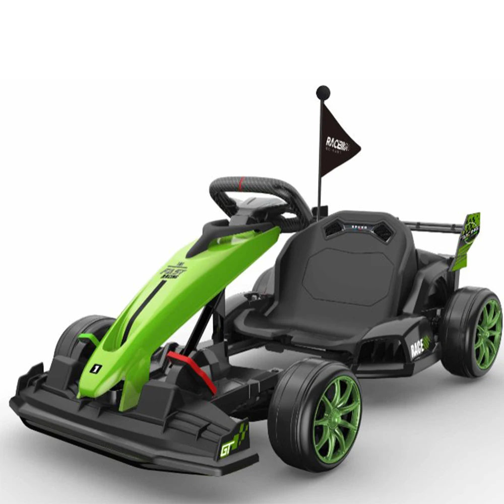 Go Kart for Kids - 24V Drift Cart with 300W Motors, EVA Tires & Parent-Safety