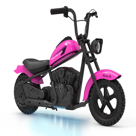 24V Kids Electric Dirt Bike with 250W Motor and Comfortable Leather Seat
