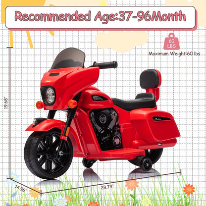 6V Kids Electric Motorcycle w/Long Battery Life & Training Wheels | Best Gift for Toddlers