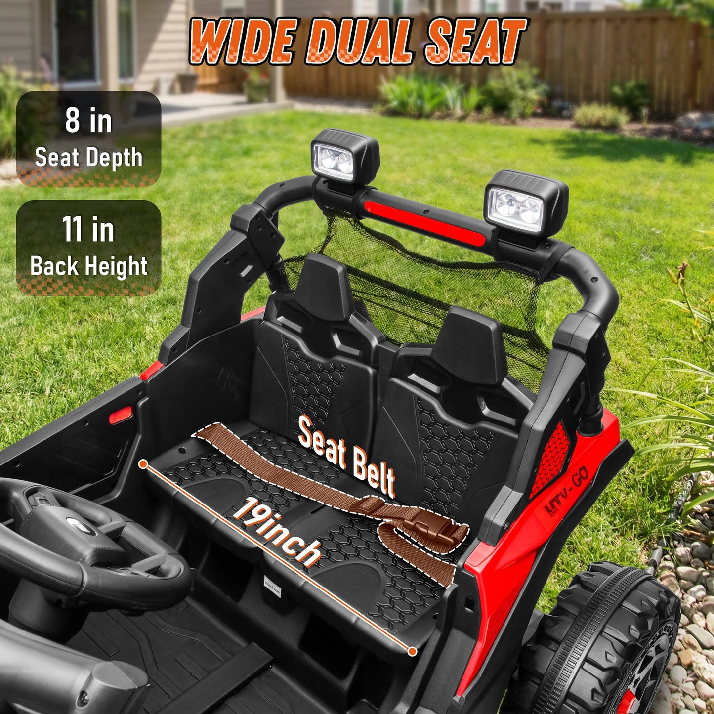 24V 4WD Kids Fun Ride-On ATV w/ Remote & LED Lights (Age: 3 to 10 Y)