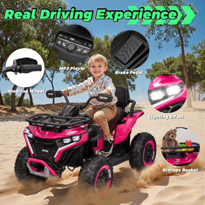 24V XL 2-Seater Kids ATV | 800W Motors & 19" EVA Tires | Quad Bike for kids | Kids Rider