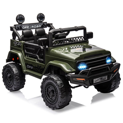 OFF Road 12V Kids Ride-On Truck w/ Remote, Bluetooth & LED |2-Seater