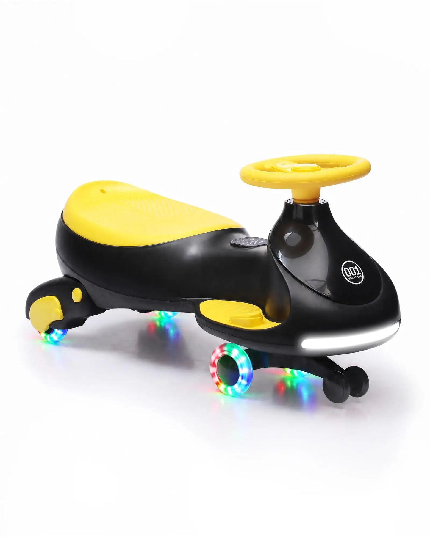 12V 2-in-1 Electric Wiggle Car for Ages 2–6 | Flashing Wheels | 2 In 1 Ride On Swing Car With Pedal For Toddlers