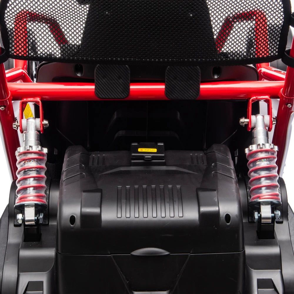 24V Crazy Drift Go Kart | 400W Powerful Ride-On | 5–7.5 MPH W/Protective Roll Cage & EVA Front Tires( Age: 5-14Y)