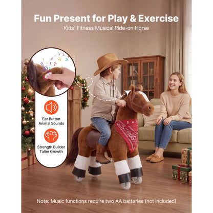 Kids Ride-On Horse Pony Toy for Ages 1+ | 176 lbs Capacity | Kids Rider