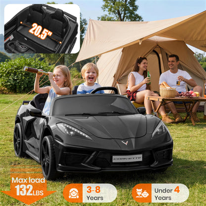 Licensed Corvette 24V 4WD 2-Seater Ride-On Car | 4x200W Powerful Motors