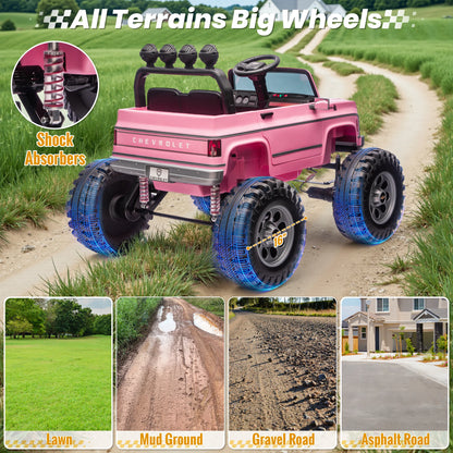24V Chevrolet Cheyenne Kids Ride-On Truck w/ Parent Remote | 2X200W Powerful Motor