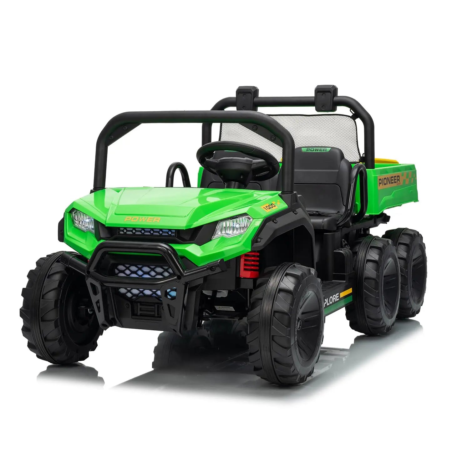 24V 4WD  Electric Ride-on Dump Truck For Kids | 2-Seater With Parental Remote Control | All-Terrain Off-Road Heavy Truck