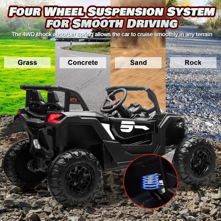 24V Kids Ride-On UTV 4x150W w/ Remote Control | Battery Powered Off-Road Sports Drive(4-12Y)