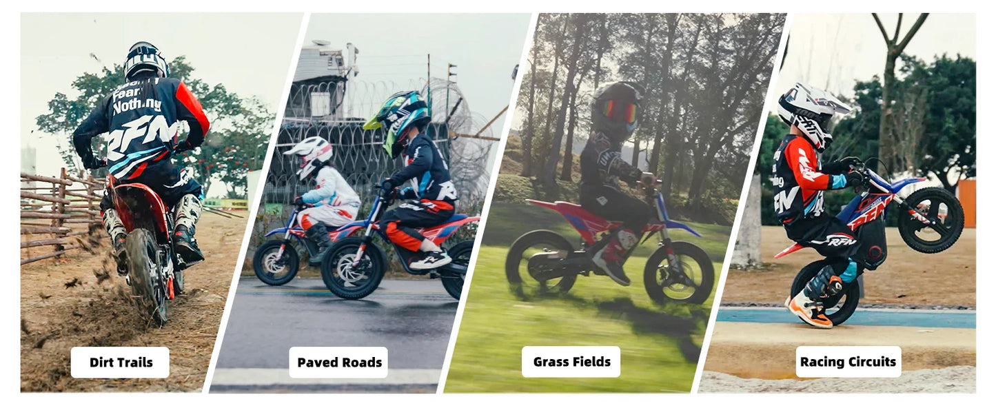 RFN Warrior Kids Electric Dirt Bike – Off-Road Electric Motorcycle for Kids (Ages 4–12Y)