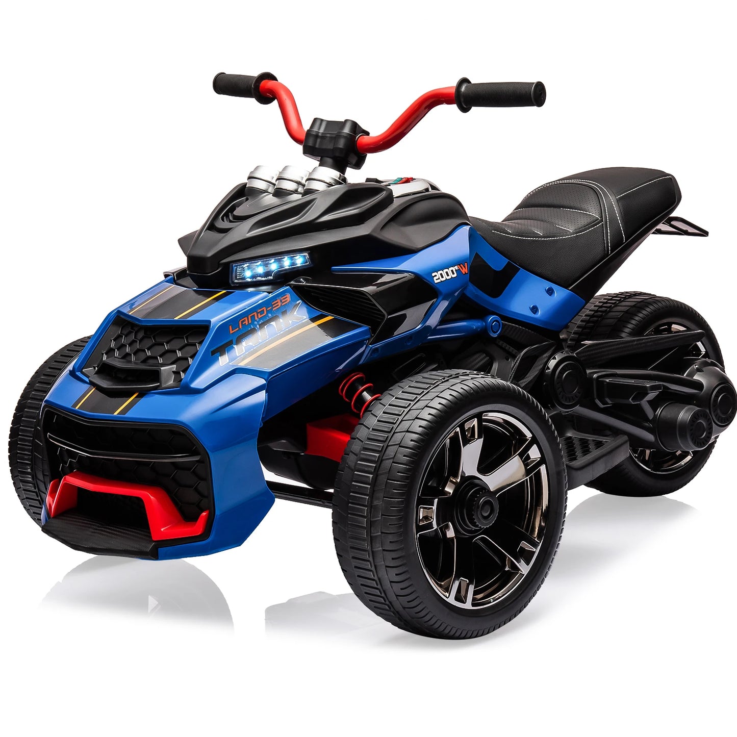 12V Kids ride-On 3-Wheel ATV Motorcycle w/ Lights & Music (Age: 2 to 8Y )
