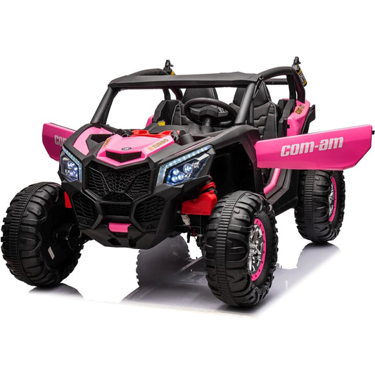 24V 4WD 2-Seater Can Am Maverick Ride On UTV for Kids | W/Remote Control Powerful Electric Vehicle & Leather Seats