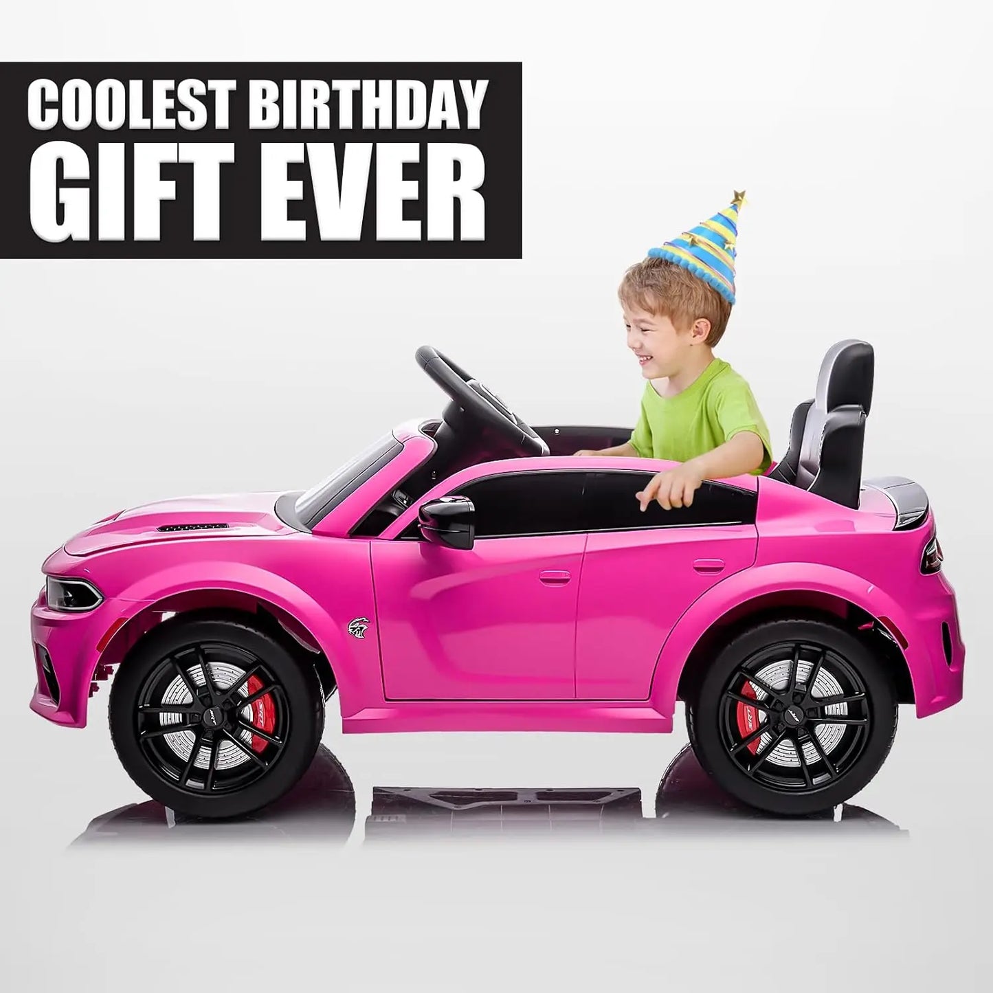Dodge Charger SRT Hellcat 12V Kids Ride-On Car | 1-Seater