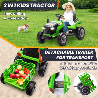 24V Kids Ride-On Tractor | 2-Seater Electric Truck | Kids Rider